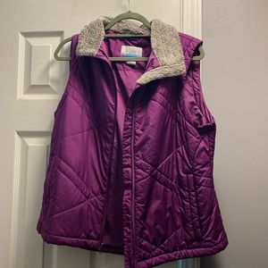 Columbia purple puff vest do